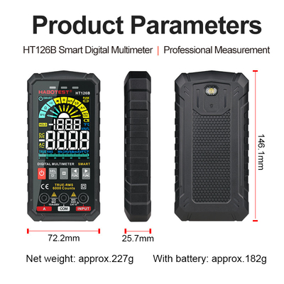 多彩なLCD表示が付いている高精度な携帯用ディジタル マルティメーター
